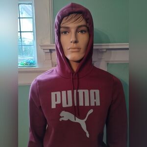 Puma Burgundy Hoodie Size Small
